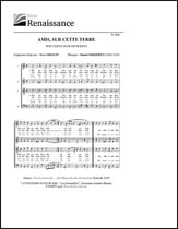 Amis, sur cette terre SATB choral sheet music cover